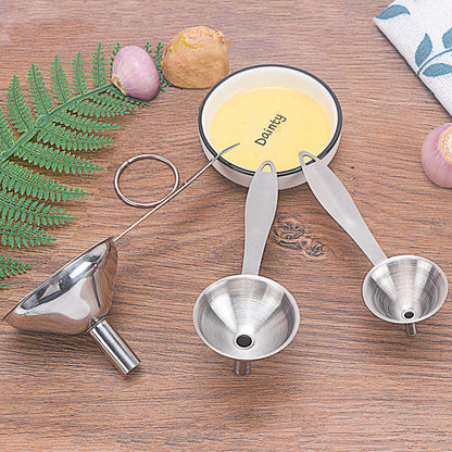 Stainless Steel Three Piece Canning Funnels