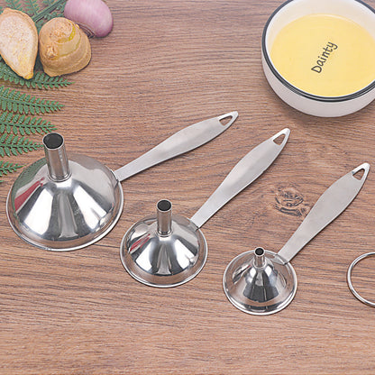 Stainless Steel Three Piece Canning Funnels